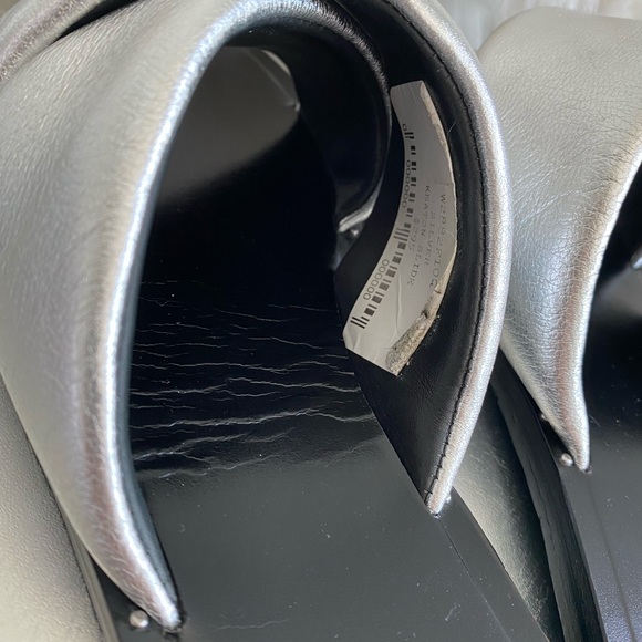 Rag and Bone Keaton Metallic Flat Slide Sandals - Picture 8 of 10